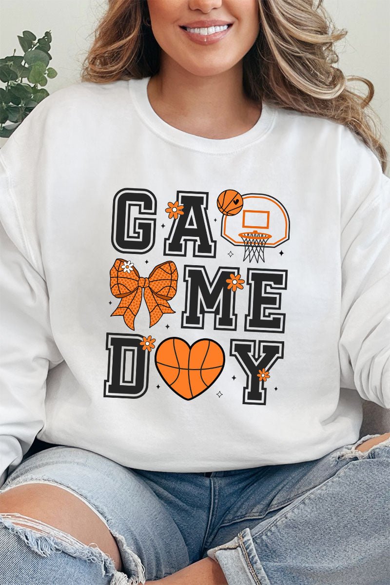 Basketball Game Day Heavy - weight Crew Sweatshirt - Wholesale Accessory Market