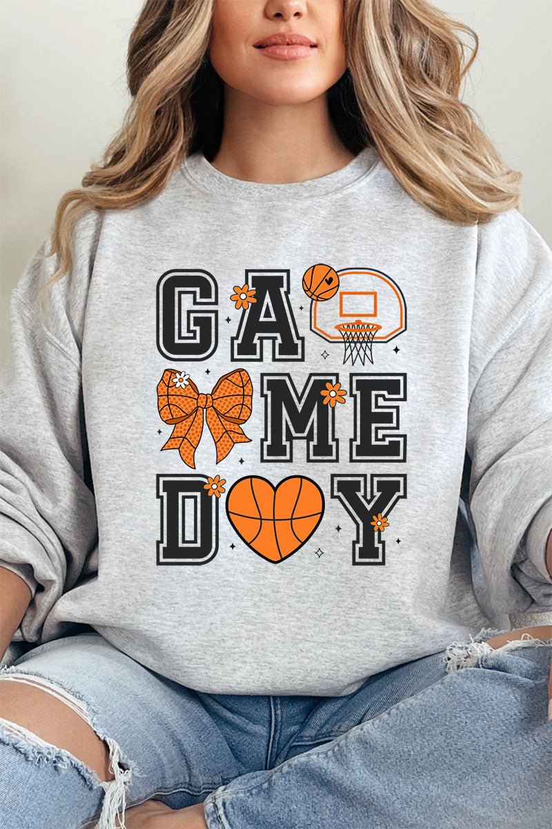 Basketball Game Day Heavy - weight Crew Sweatshirt - Wholesale Accessory Market