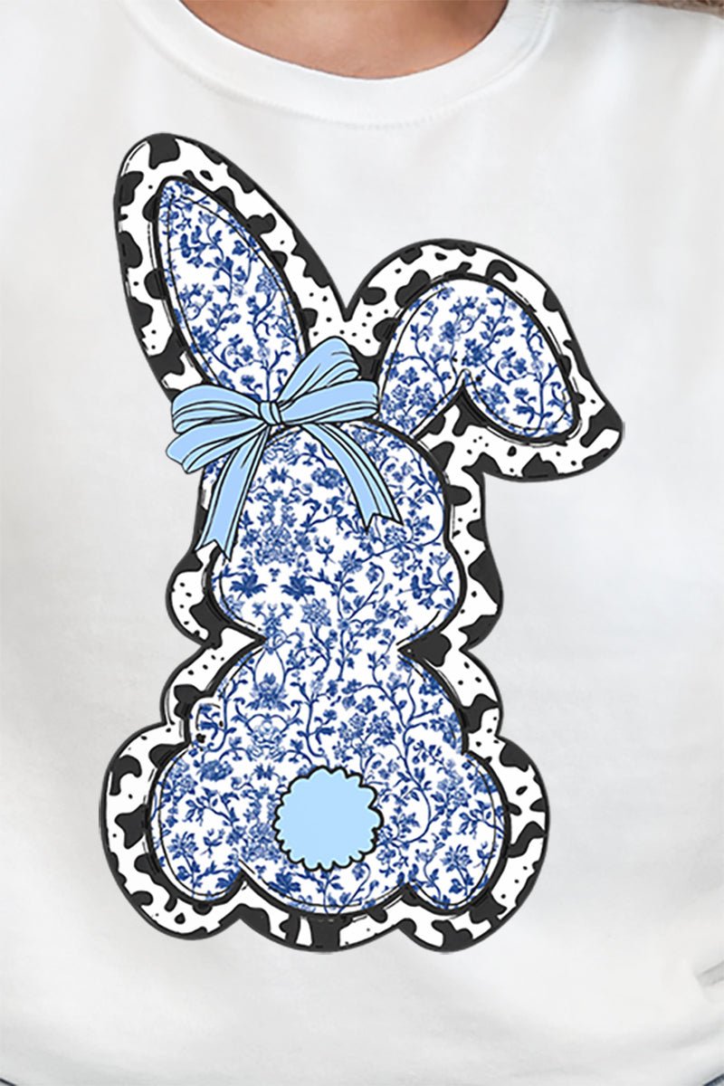 Blue Bunny Chinoiserie Heavy - weight Crew Sweatshirt - Wholesale Accessory Market