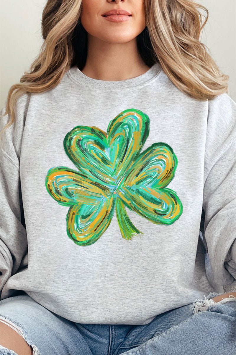 Brushed Clover Heavy - weight Crew Sweatshirt - Wholesale Accessory Market