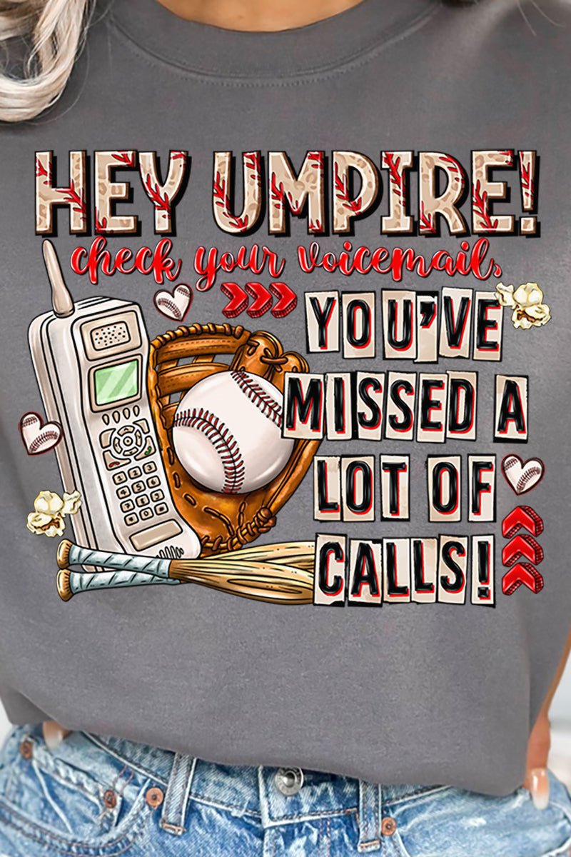 Hey Umpire Check Your Voicemail Heavy - weight Crew Sweatshirt - Wholesale Accessory Market
