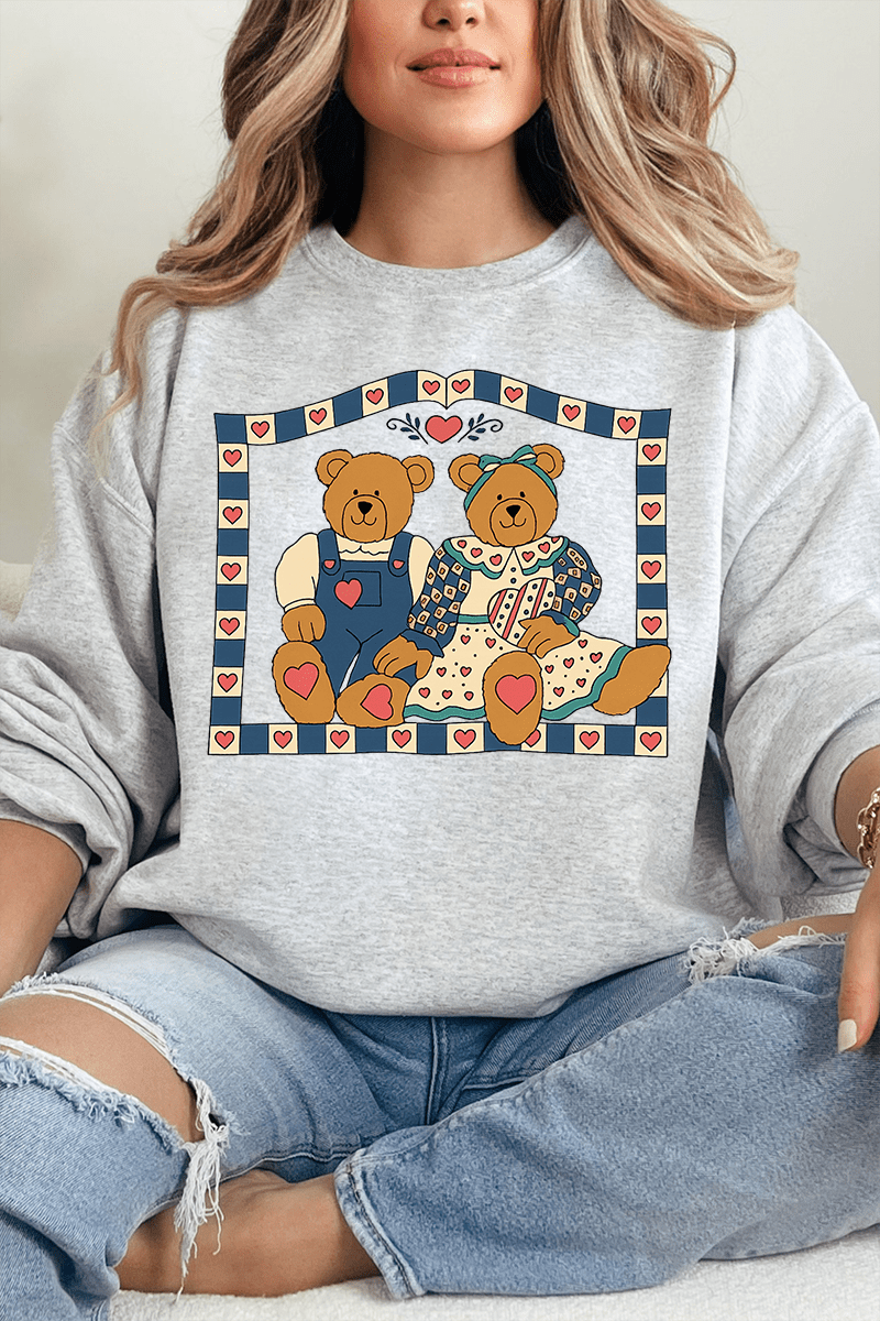 Honey & Hearth Bears Heavy Blend Crew Sweatshirt - Wholesale Accessory Market