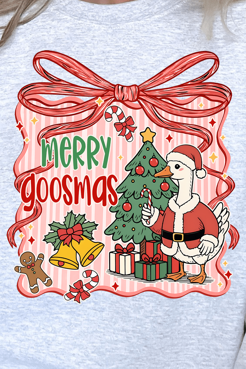 Merry Goosmas Heavy - weight Crew Sweatshirt - Wholesale Accessory Market