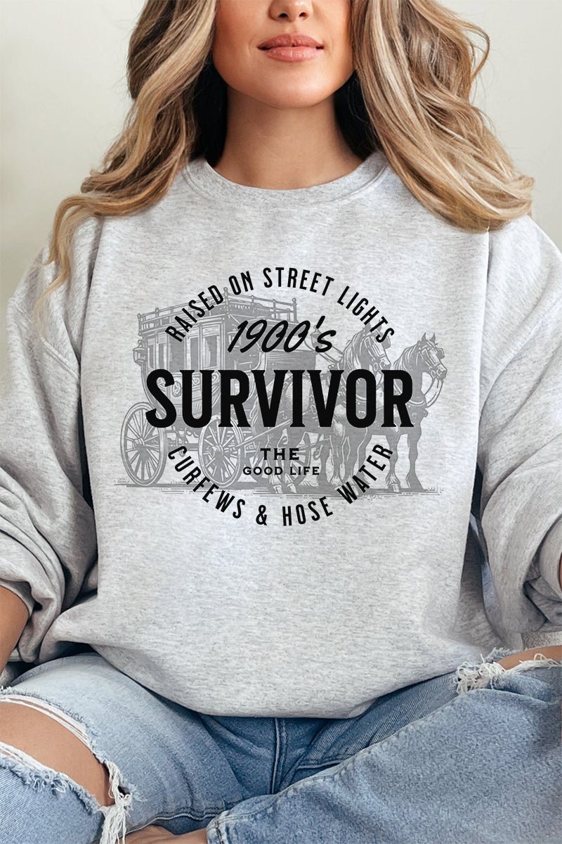 Raised On Street Lights Heavy - weight Crew Sweatshirt - Wholesale Accessory Market