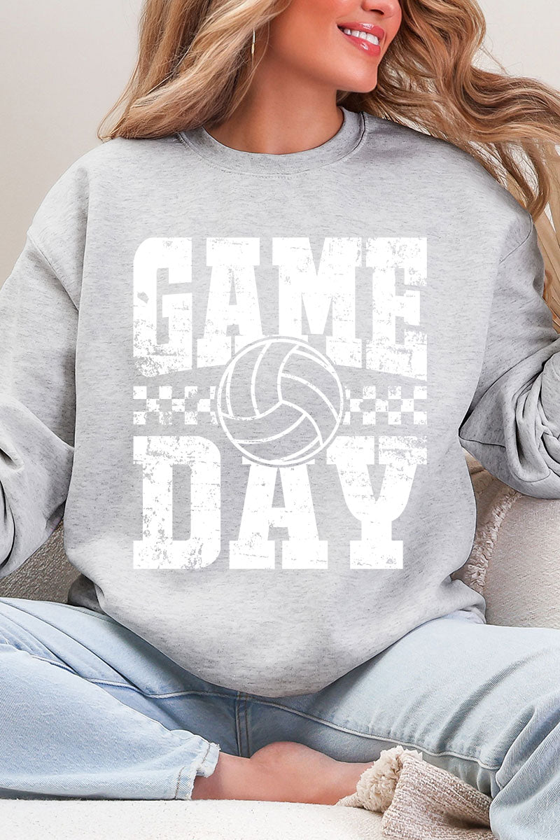 Retro Volleyball Game Day Heavy Blend Crew Sweatshirt - Wholesale Accessory Market