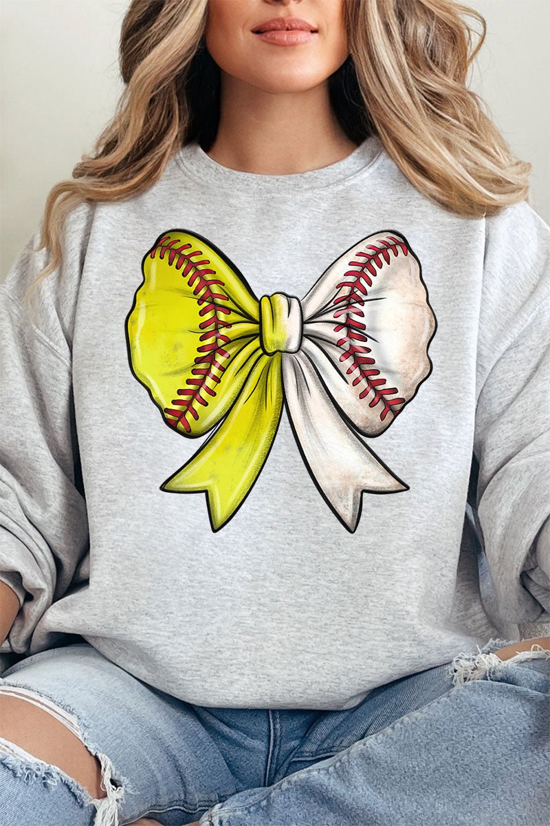Softball & Baseball Stitches Coquette Heavy - weight Crew Sweatshirt - Wholesale Accessory Market