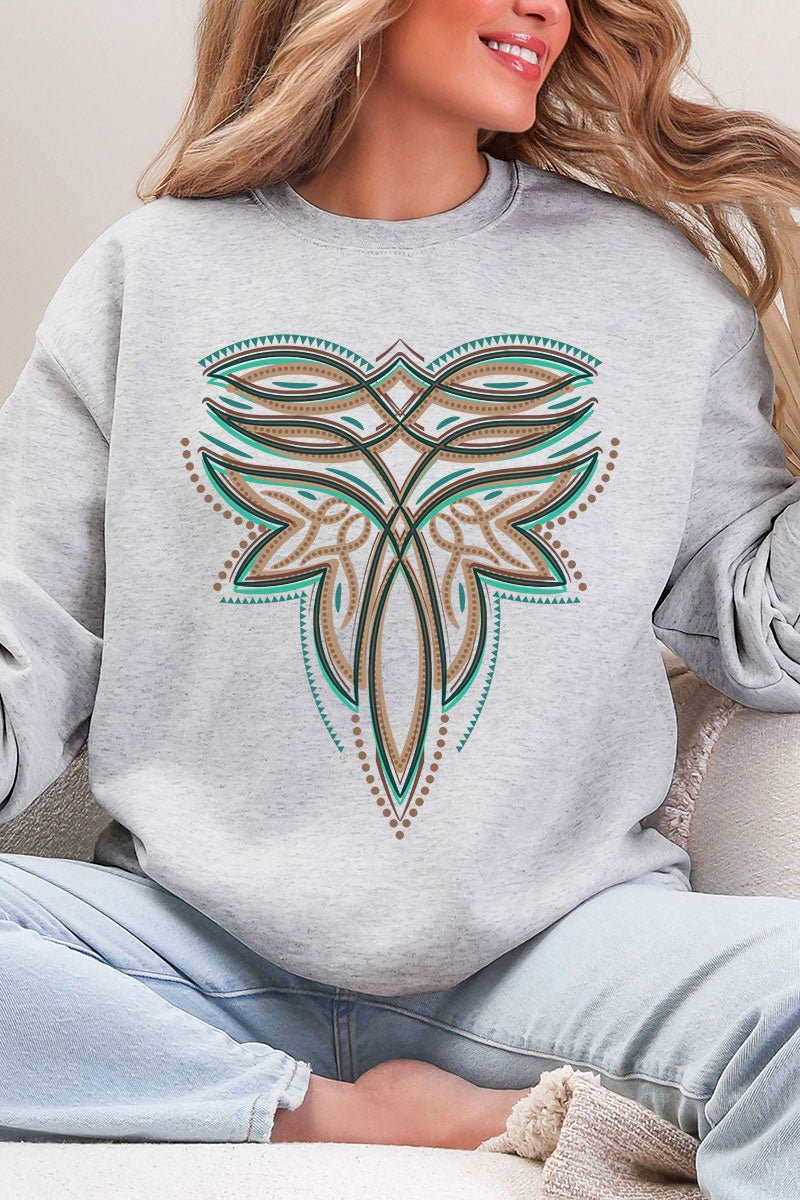Tan Boot Stitch Heavy Blend Crew Sweatshirt - Wholesale Accessory Market