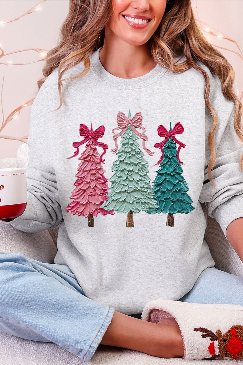 The Painted Trio Trees Heavy Blend Crew Sweatshirt - Wholesale Accessory Market