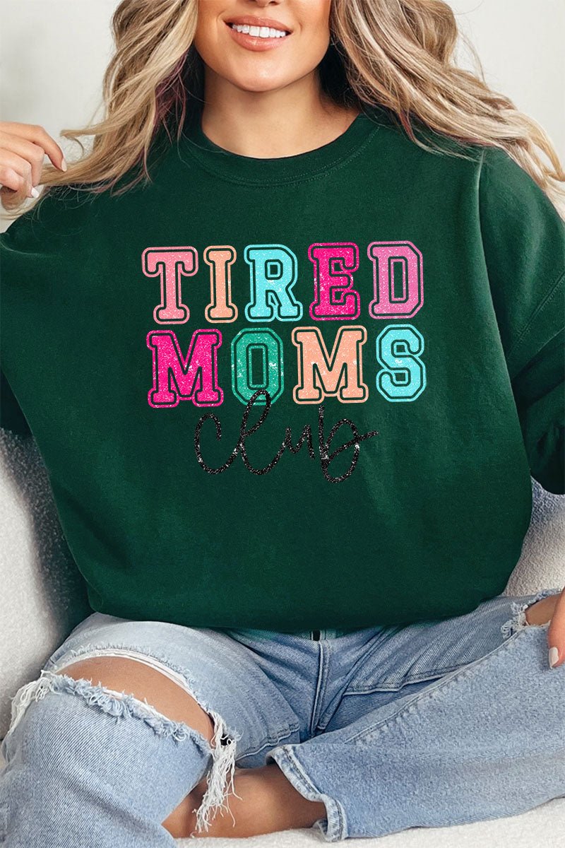 Tired Moms Club Heavy-weight Crew Sweatshirt - Wholesale Accessory Market
