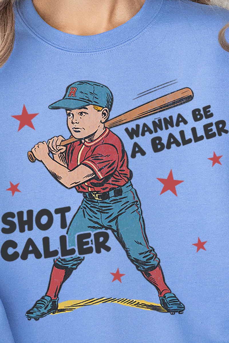 Wanna Be A Baller Heavy - weight Crew Sweatshirt - Wholesale Accessory Market