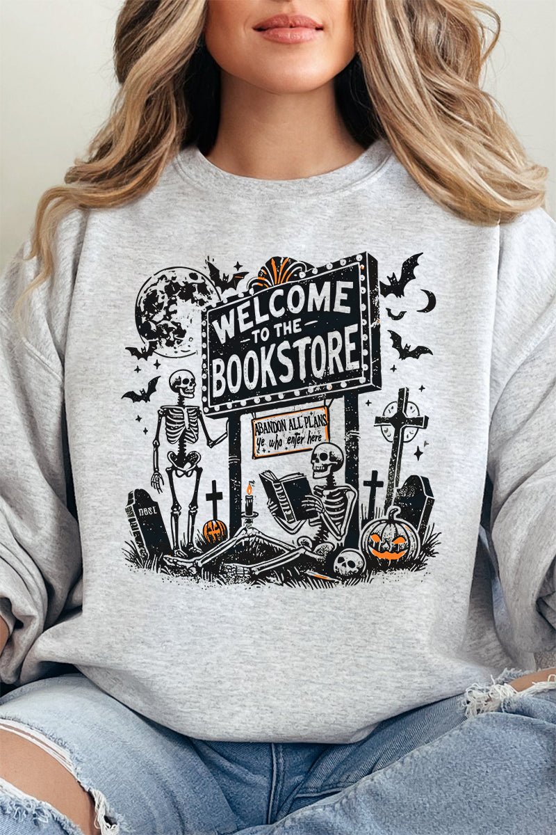 Welcome To The Bookstore Heavy - weight Crew Sweatshirt - Wholesale Accessory Market