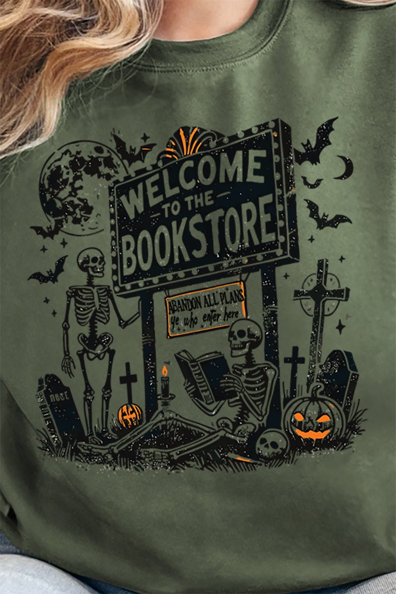 Welcome To The Bookstore Heavy - weight Crew Sweatshirt - Wholesale Accessory Market