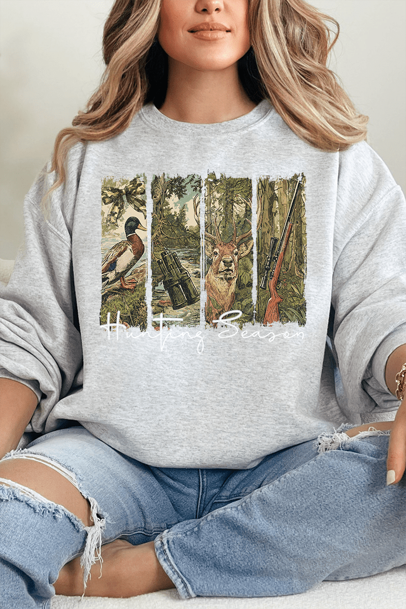 Wild Pursuit Hunting Season Heavy - weight Crew Sweatshirt - Wholesale Accessory Market
