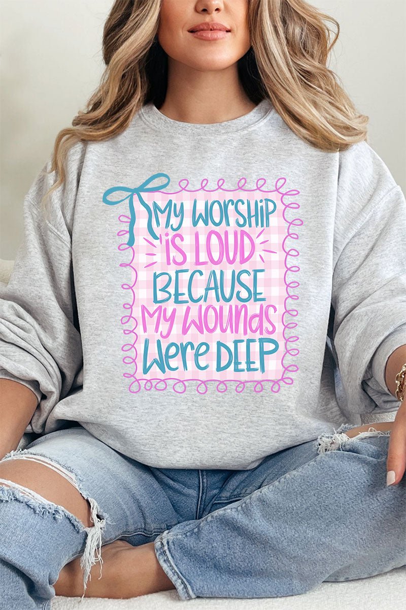 Worship Loud Heavy Blend Crew Sweatshirt - Wholesale Accessory Market