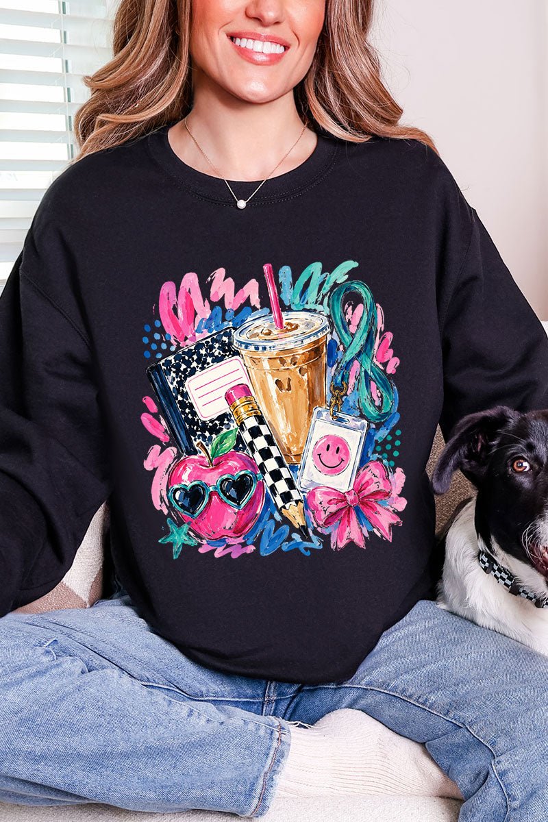 Bows, Books & Brews Heavy Blend Crew Sweatshirt - Wholesale Accessory Market