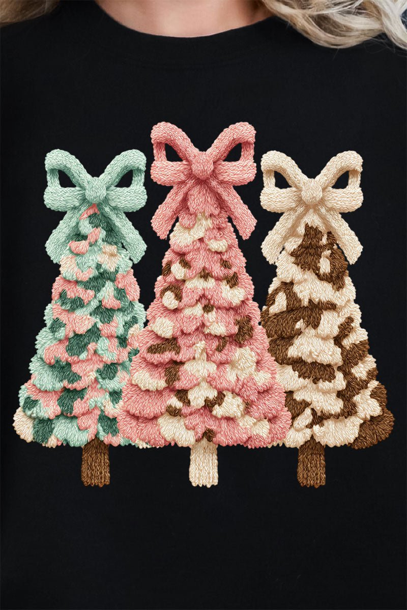 Faux Yarn Coquette Trio Heavy Blend Crew Sweatshirt - Wholesale Accessory Market