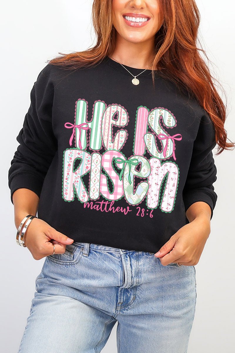 Lace & Bloom He Is Risen Heavy Blend Crew Sweatshirt - Wholesale Accessory Market