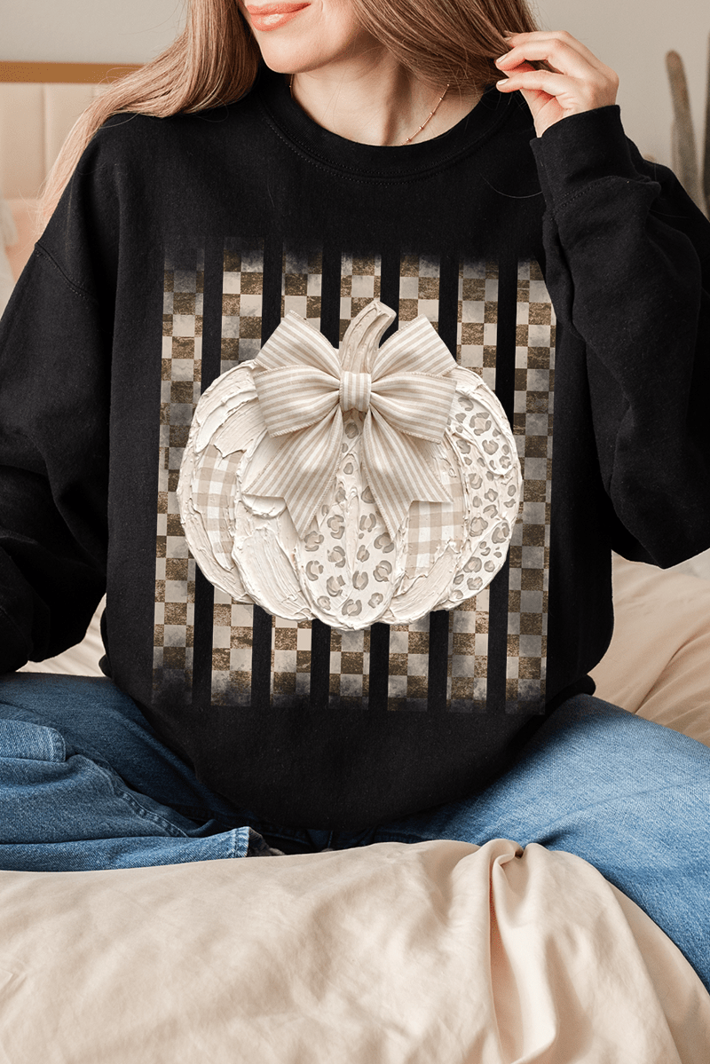 Painted Pumpkin Latte Heavy Blend Crew Sweatshirt - Wholesale Accessory Market