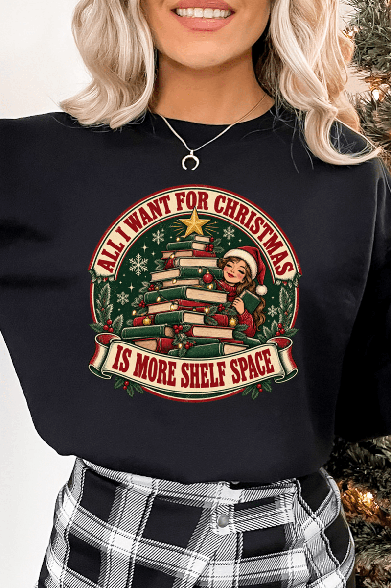 Shelf Space For Christmas Heavy Blend Crew Sweatshirt - Wholesale Accessory Market
