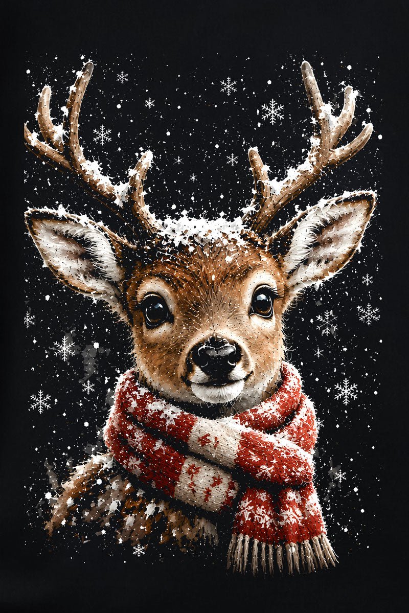 Snow Kissed Reindeer Heavy Blend Crew Sweatshirt - Wholesale Accessory Market