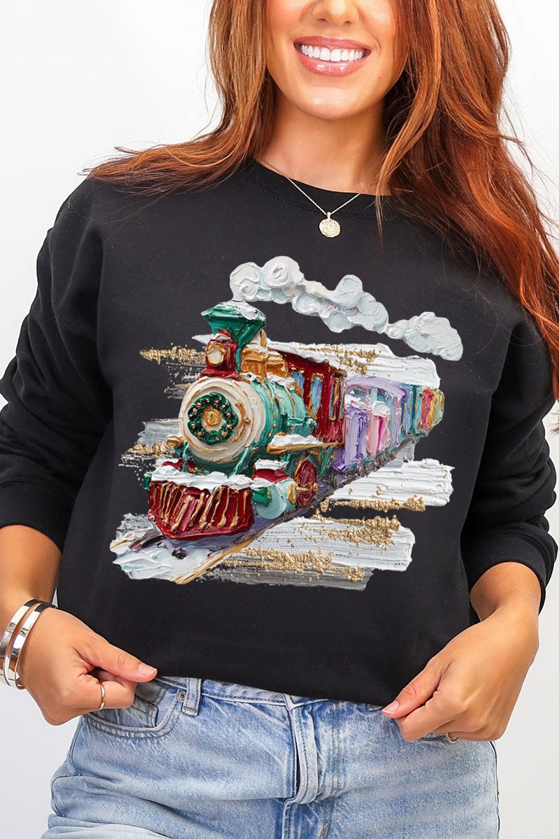 The Painted Train Heavy Blend Crew Sweatshirt - Wholesale Accessory Market