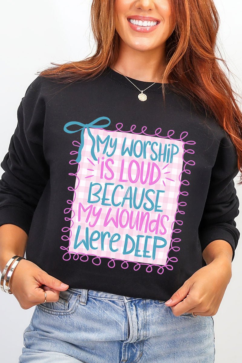 Worship Loud Heavy Blend Crew Sweatshirt - Wholesale Accessory Market