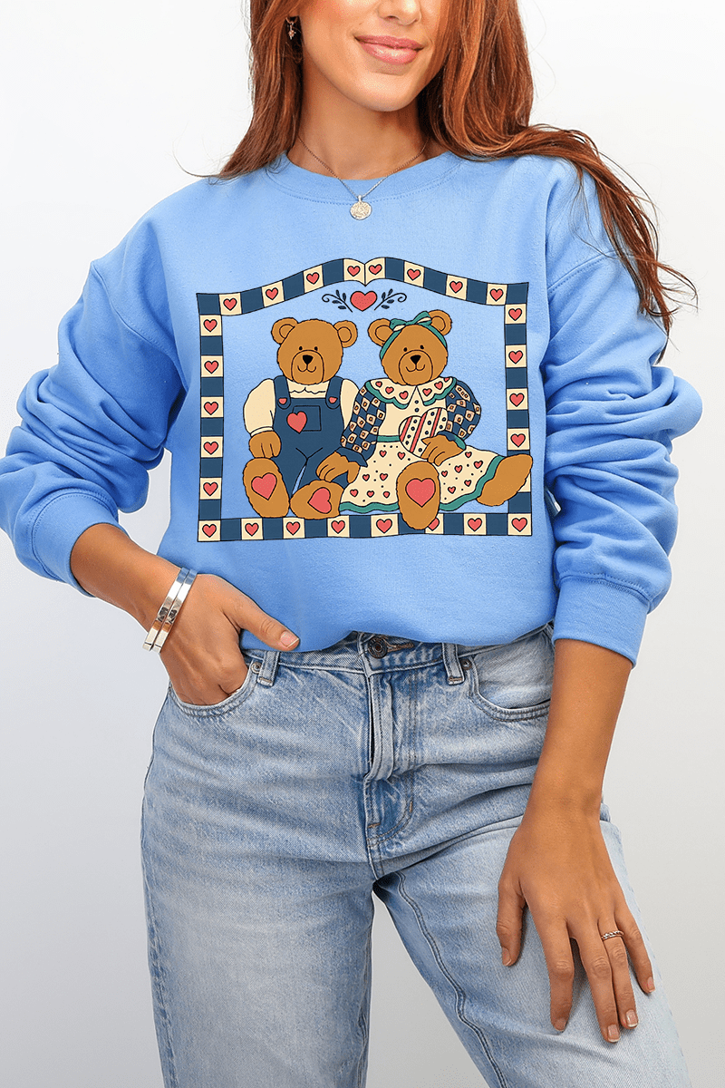 Honey & Hearth Bears Heavy Blend Crew Sweatshirt - Wholesale Accessory Market
