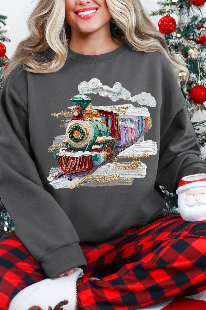 The Painted Train Heavy Blend Crew Sweatshirt - Wholesale Accessory Market