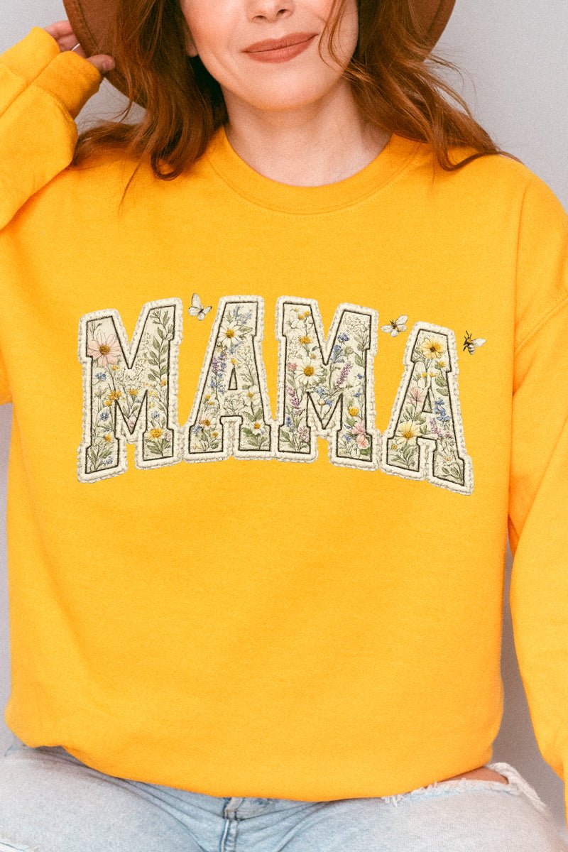 Buzzing Blooms Mama Heavy Blend Crew Sweatshirt - Wholesale Accessory Market