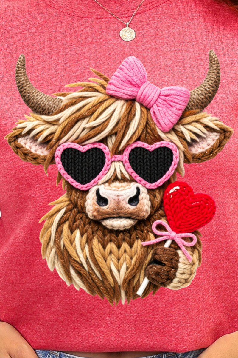 Faux Yarn Highland Romance Heavy Blend Crew Sweatshirt - Wholesale Accessory Market