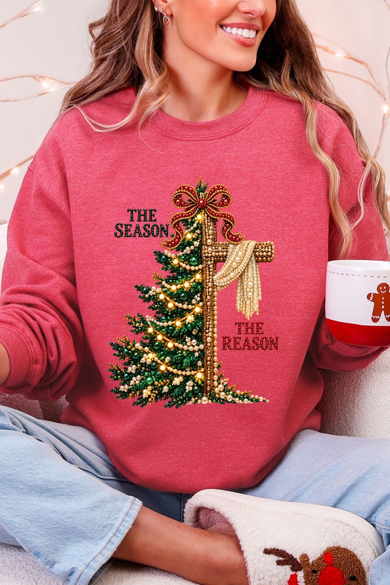 The Season The Reason Heavy Blend Crew Sweatshirt - Wholesale Accessory Market