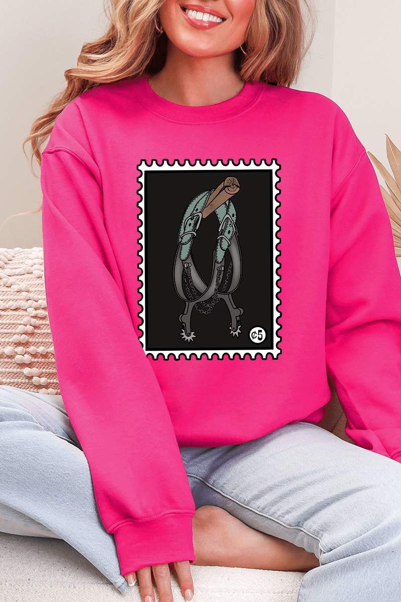 Spur Stamp Heavy Blend Crew Sweatshirt - Wholesale Accessory Market