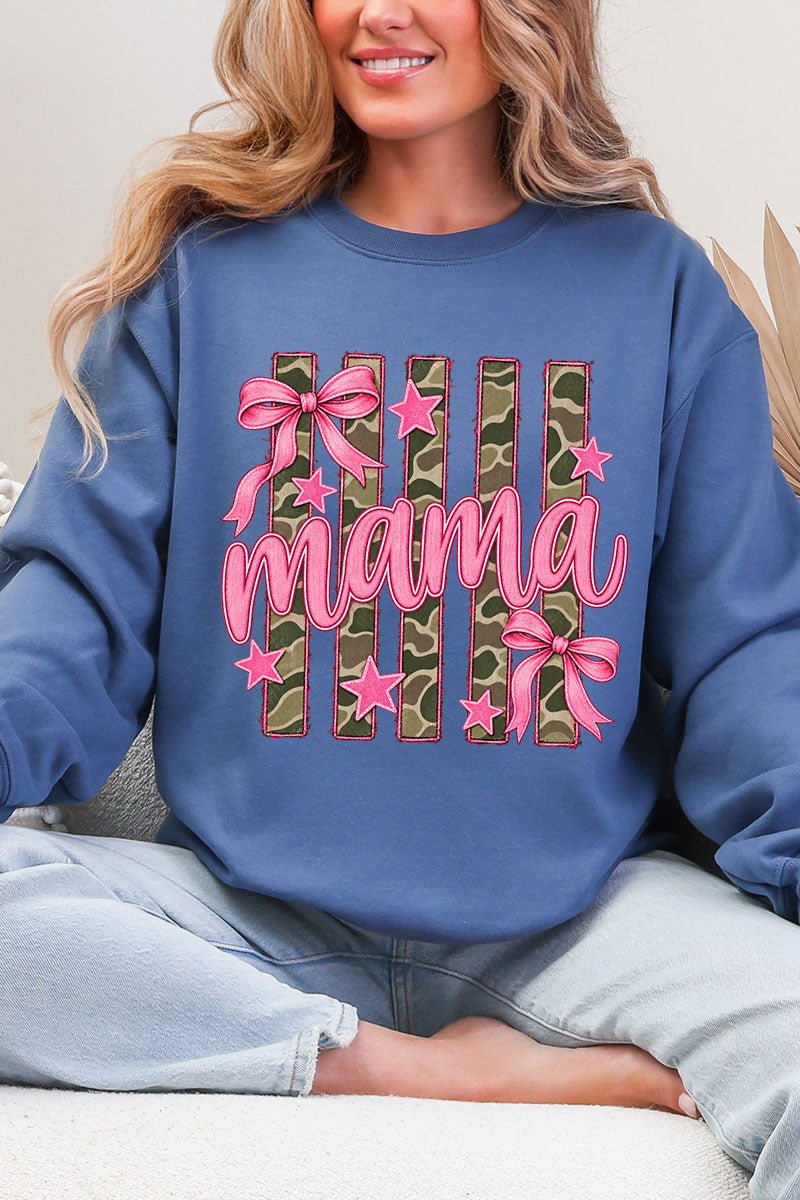 Camo Cutie Mama Heavy Blend Crew Sweatshirt - Wholesale Accessory Market