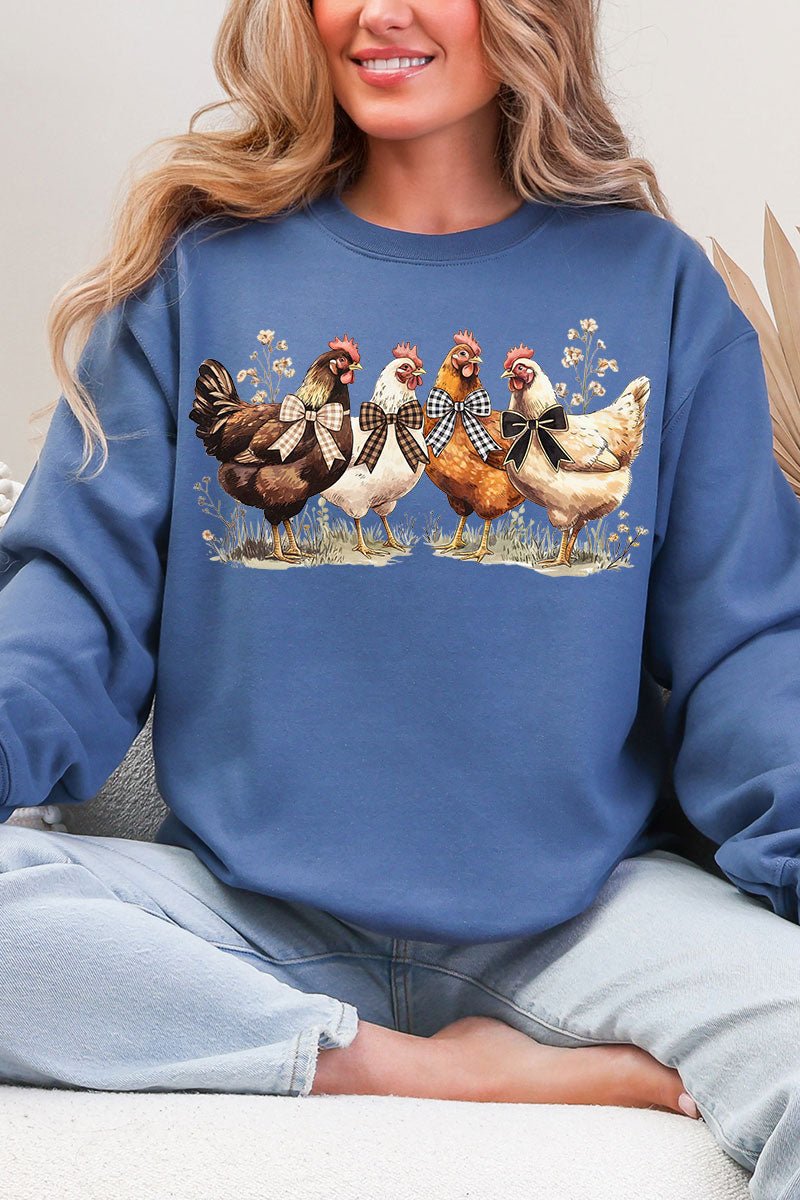 Coquette Chickens Heavy Blend Crew Sweatshirt - Wholesale Accessory Market
