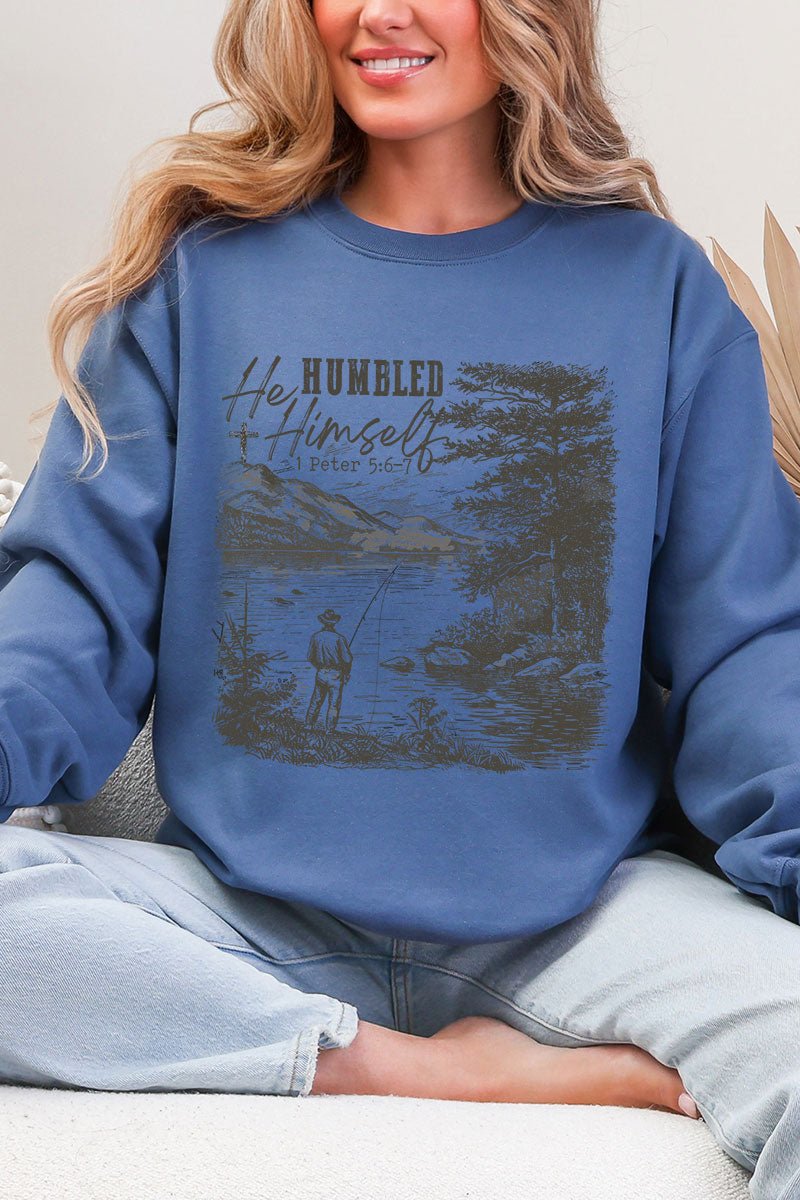 He Humbled Himself Heavy Blend Crew Sweatshirt - Wholesale Accessory Market