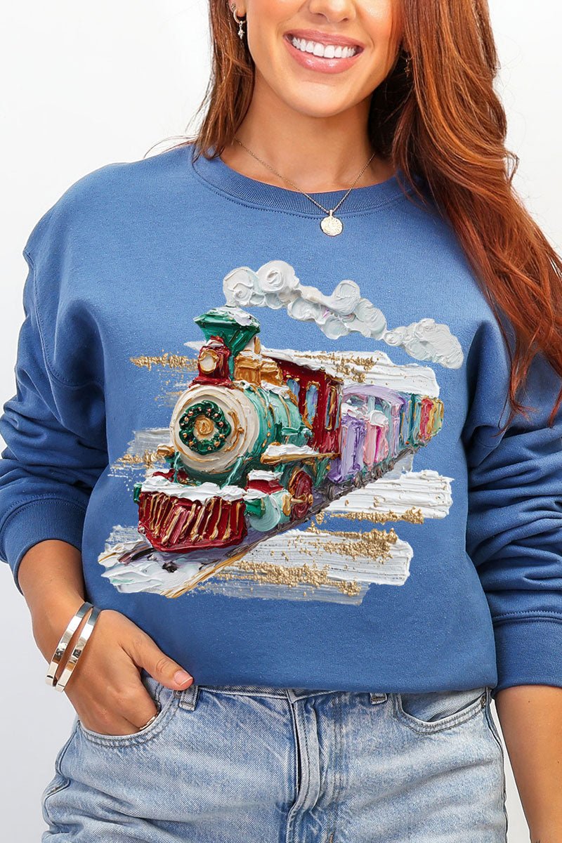 The Painted Train Heavy Blend Crew Sweatshirt - Wholesale Accessory Market