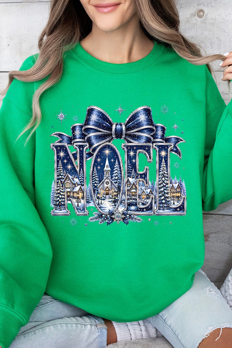Starlit Noel Village Heavy Blend Crew Sweatshirt - Wholesale Accessory Market