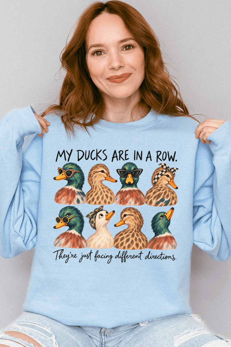 Ducks In A Row-Ish Heavy Blend Crew Sweatshirt - Wholesale Accessory Market