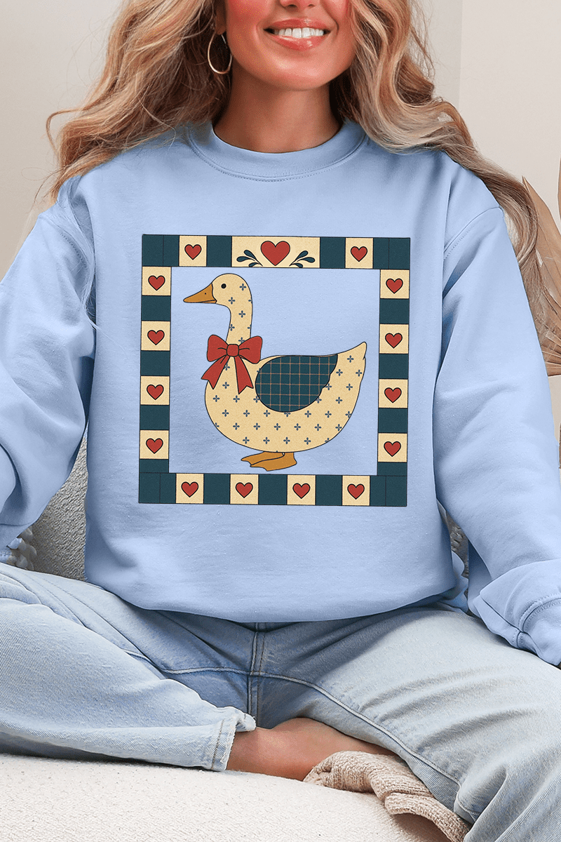Farmhouse Folk Goose Ecosmart Crewneck Sweatshirt - Wholesale Accessory Market