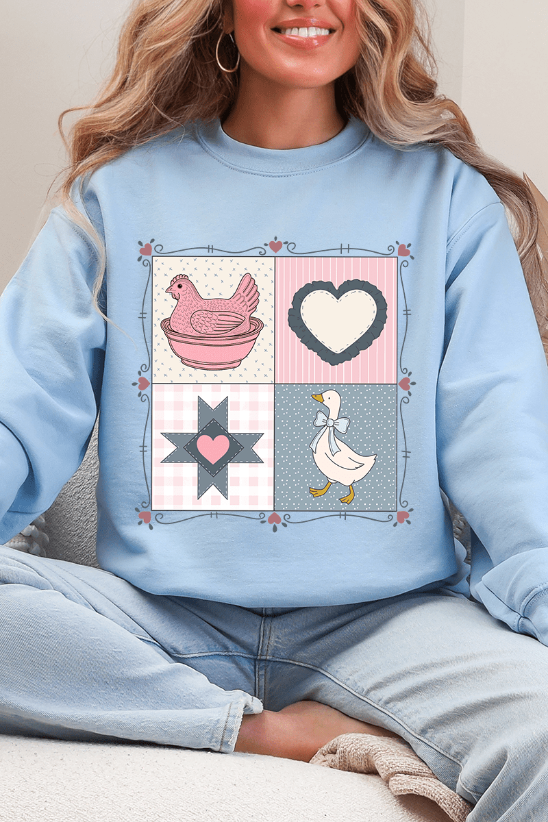 Heartfelt Goose Heavy Blend Crew Sweatshirt - Wholesale Accessory Market