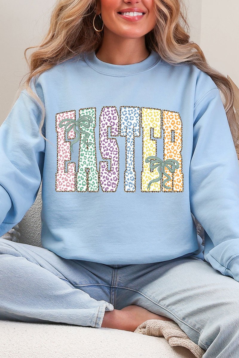 Pastel Easter Coquette Heavy Blend Crew Sweatshirt - Wholesale Accessory Market