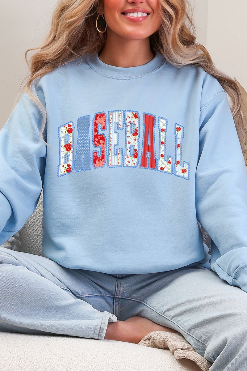 Stitched In Tradition Baseball Heavy Blend Crew Sweatshirt - Wholesale Accessory Market