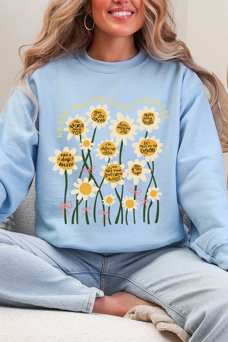Words Matter Heavy Blend Crew Sweatshirt - Wholesale Accessory Market