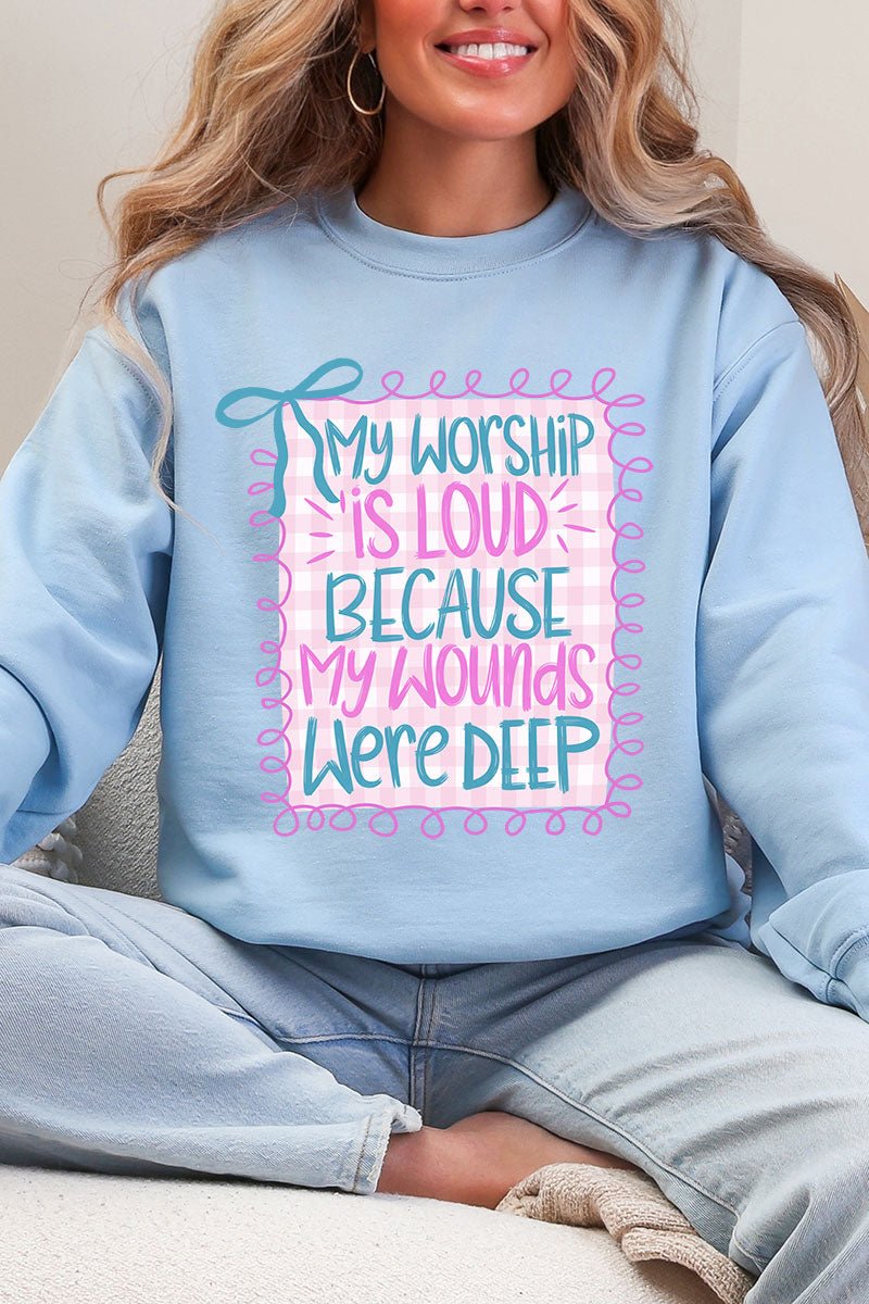 Worship Loud Heavy Blend Crew Sweatshirt - Wholesale Accessory Market