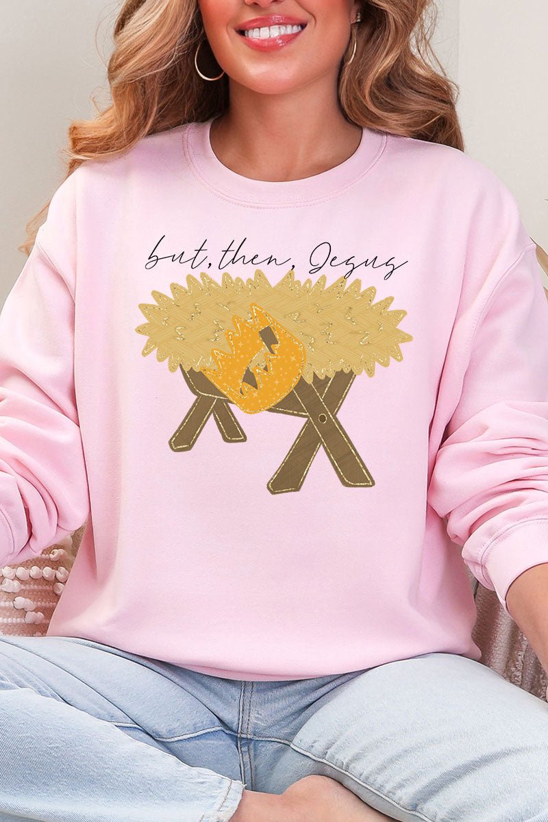 But Then Jesus Heavy Blend Crew Sweatshirt - Wholesale Accessory Market