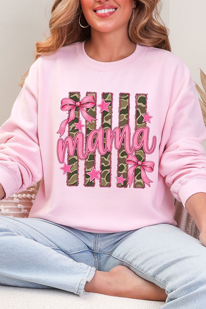 Camo Cutie Mama Heavy Blend Crew Sweatshirt - Wholesale Accessory Market