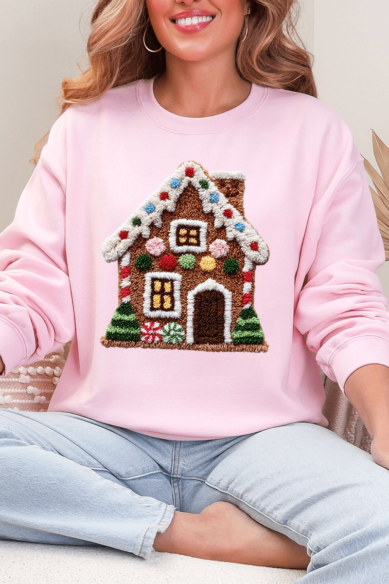 Faux Yarn Merry Manor Heavy Blend Crew Sweatshirt - Wholesale Accessory Market