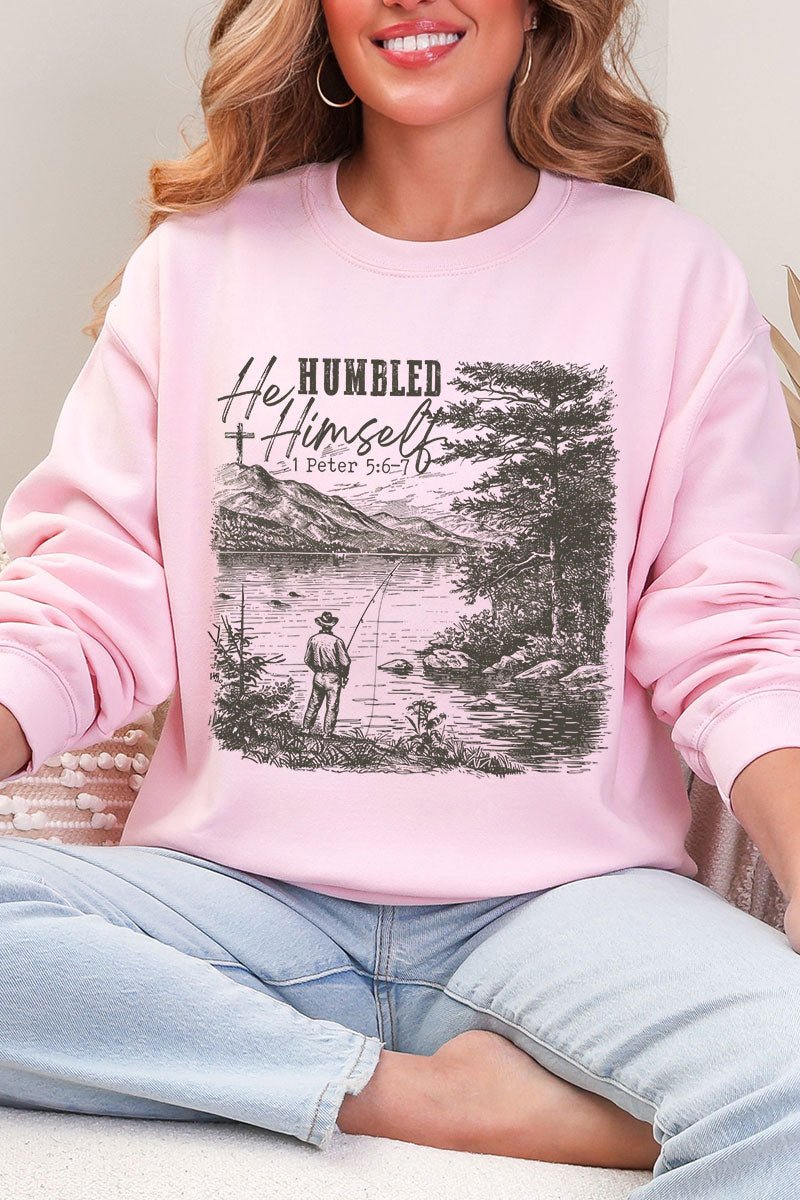 He Humbled Himself Heavy Blend Crew Sweatshirt - Wholesale Accessory Market