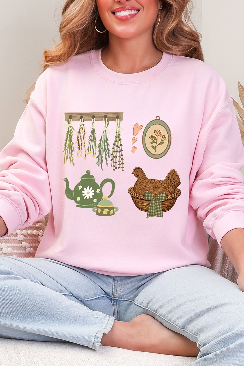 Herbs And Heirlooms Heavy - weight Crew Sweatshirt - Wholesale Accessory Market
