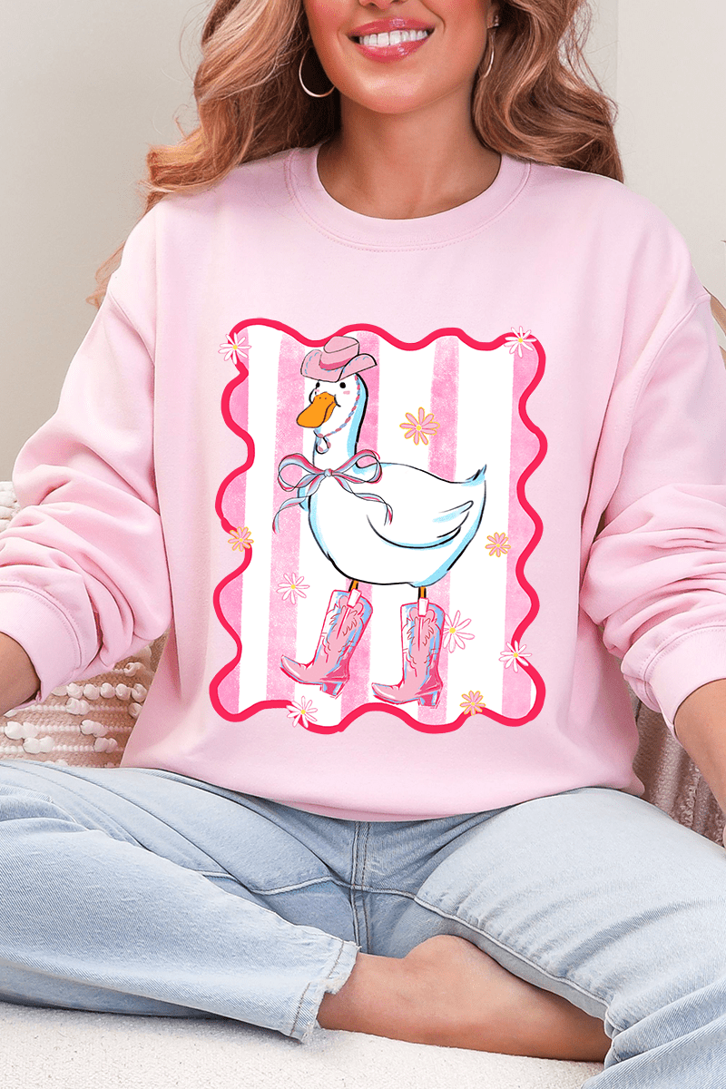 Saddle Up Silly Goose Heavy Blend Crew Sweatshirt - Wholesale Accessory Market